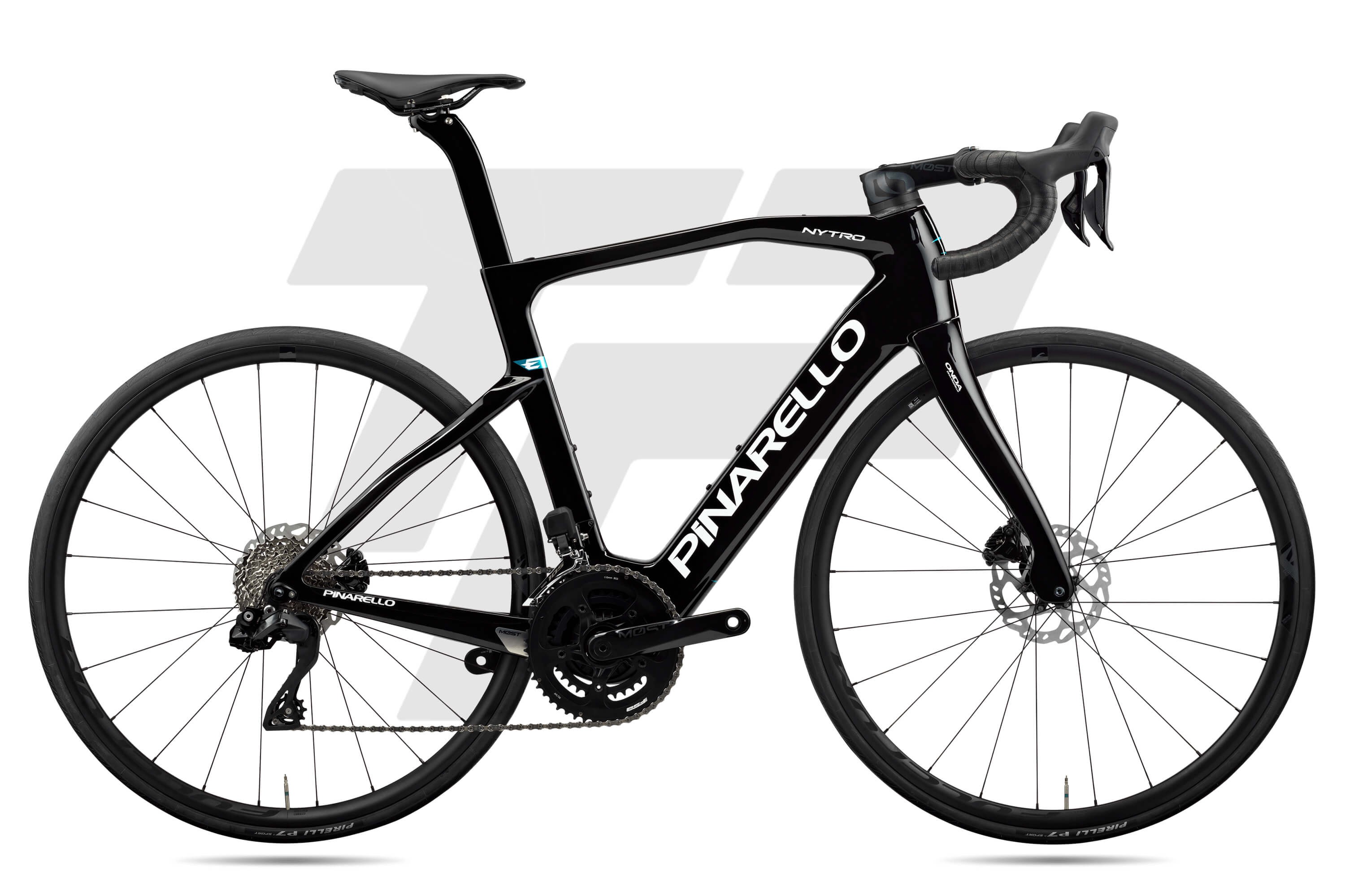 Pinarello Nytro E-Road E5 Shimano 105 R7170 Di2 12V Fulcrum Racing 500 Brillant Black (D300) Brillant Black (D300)