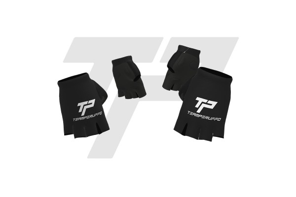  Guanti Corti - Nero TeamPeruffo