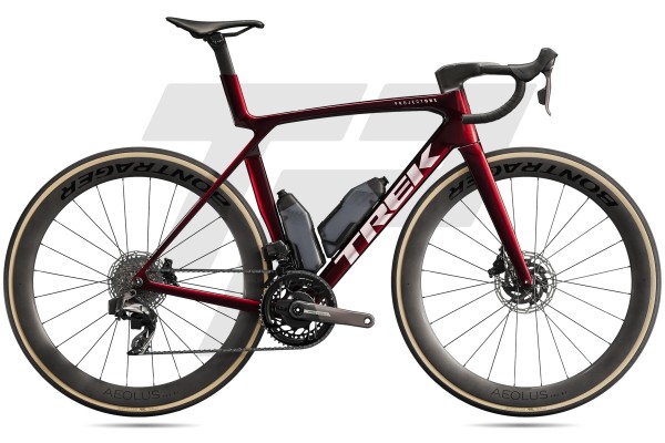  Madone SLR 7 Gen 8 Sram Force AXS 12s Bontrager Aeolus Pro 51 DB - Carbon Red Smoke