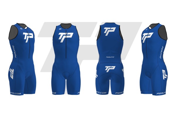  Olympic Triathlon Skinsuit Body - Blu