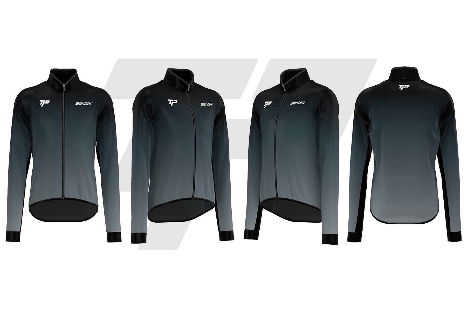 TeamPeruffo Antivento Manica Lunga Nero