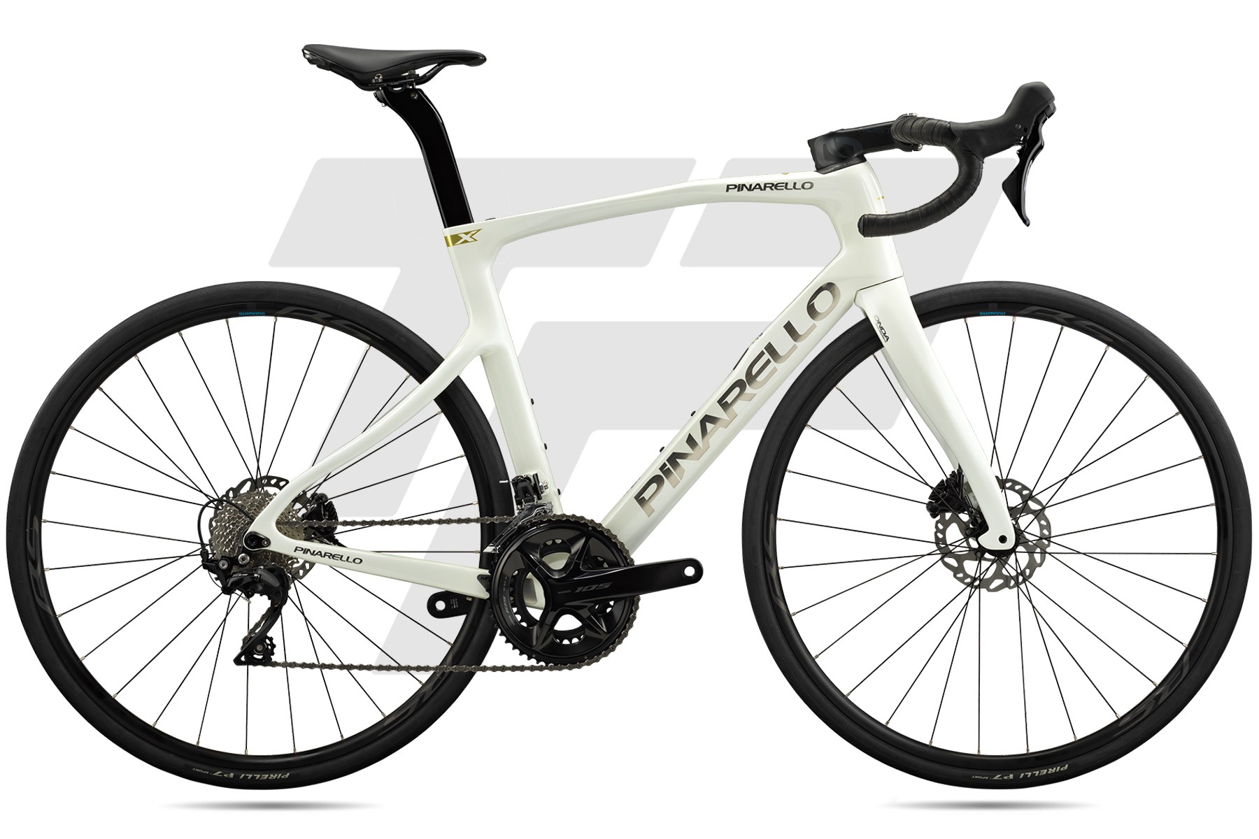 Pinarello X1 Shimano 105 R7020 12v Shimano WH RS-171 DB Crystal White (G290)