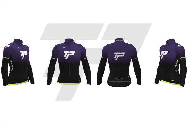  Maglia Mezza Stagione PR-R V1 Faded - Viola / Nero