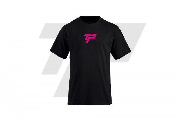  T-Shirt Classic TP - Nero - Lampone Fluo