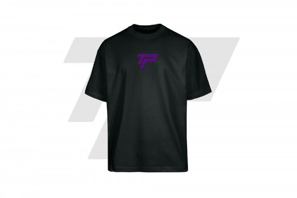  T-Shirt Over TP - Nero - Viola Fluo