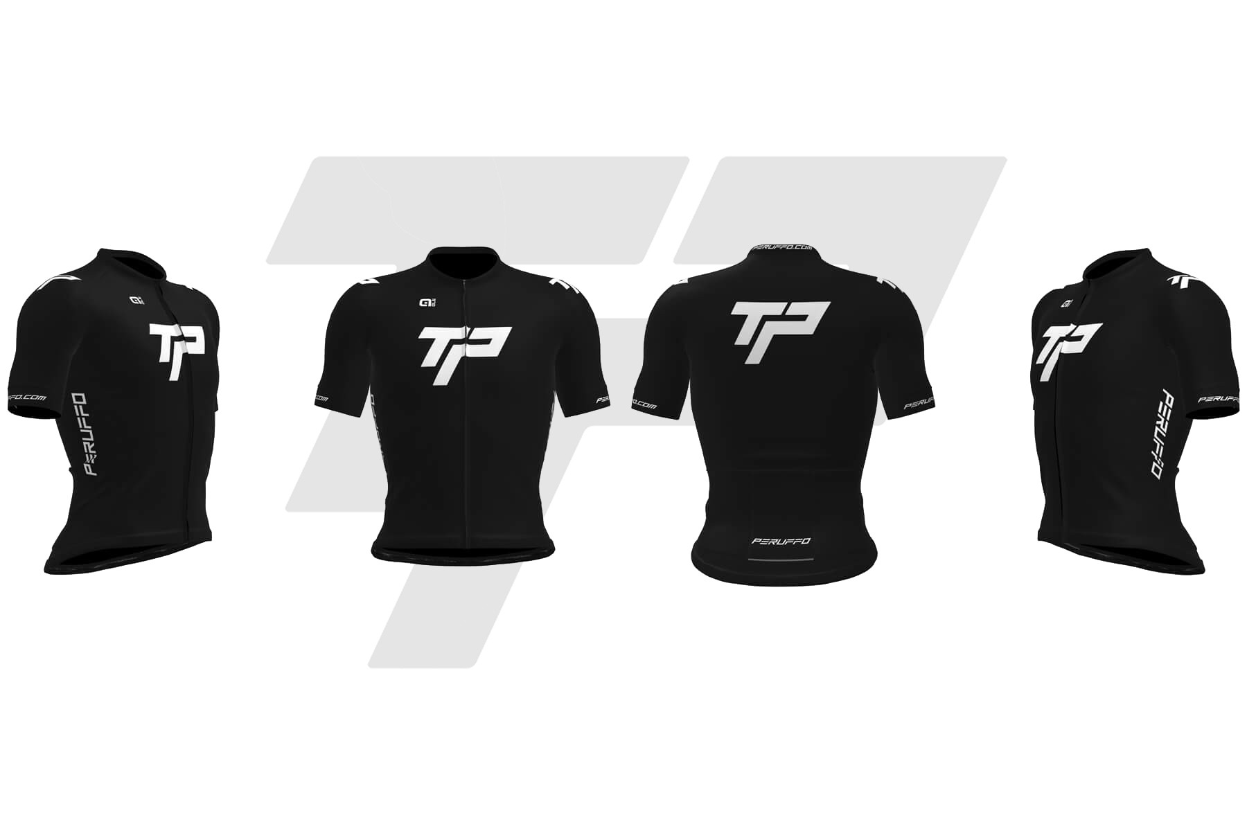TeamPeruffo Maglia Estiva Sfida V1 Faded Nero