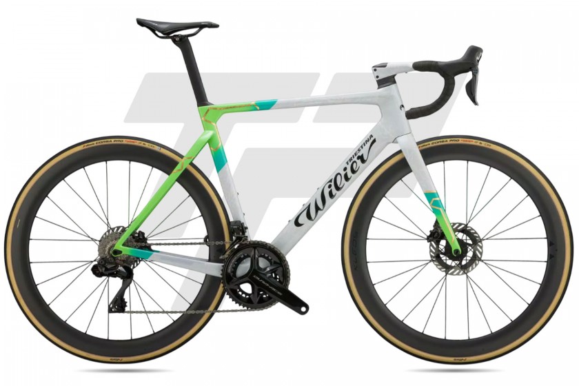 Wilier Triestina Filante SLR Shimano Dura-Ace R9270 Di2 12s Miche Kleos RD 50 Carbon Ceramicspeed Bearings 