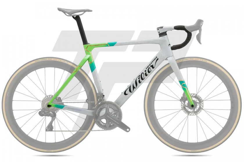 Wilier Triestina Filante SLR Telaio F18 Graphite White, Green, Gold - Glossy 