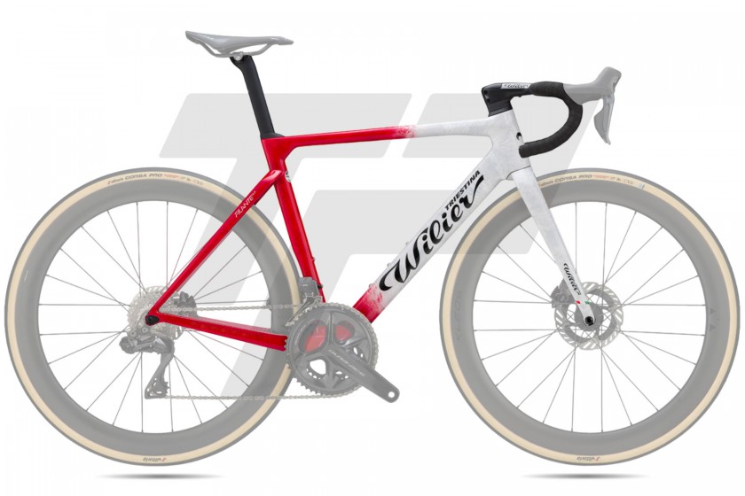 Wilier Triestina Filante SLR Telaio F24 Graphite White, Red - Glossy