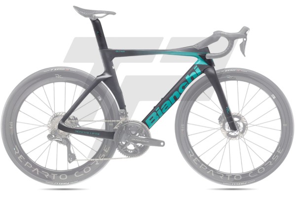  Oltre RC Frame - ZW - Nero Carbonio - Celeste Metallico - Full Matt