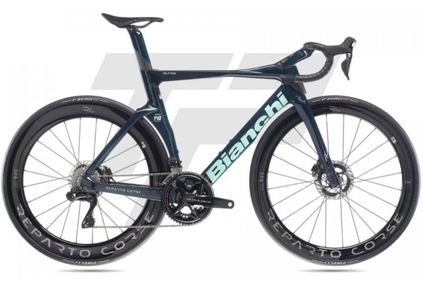 Bianchi Oltre 140TH RC Shimano Dura-Ace R9270 Di2 12v Reparto Corse Carbon SPB DB JJ - Inked dark Celeste - Carbon UD - CK16 - Full Glossy