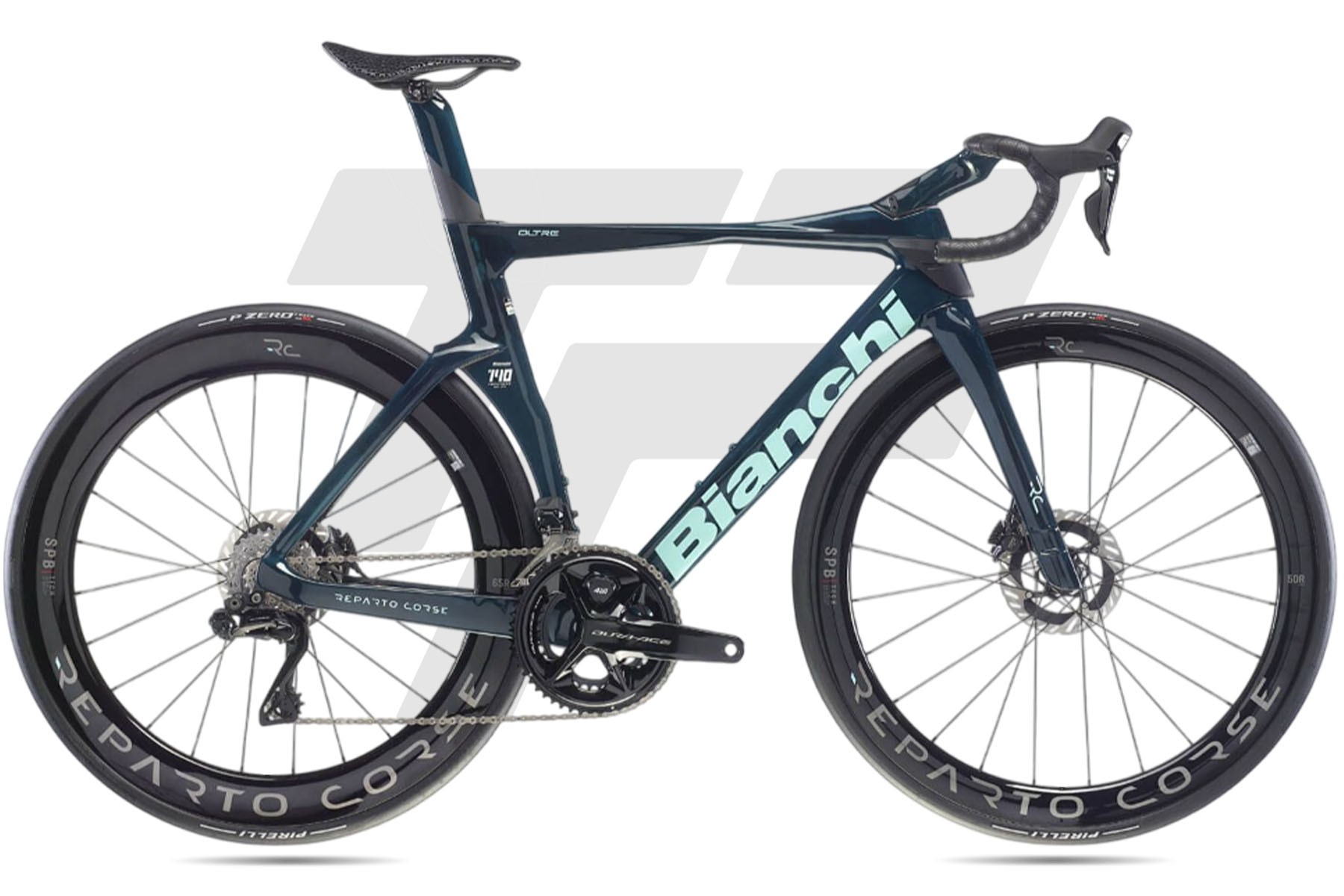 Bianchi Oltre 140TH RC Shimano Dura-Ace R9270 Di2 12v Reparto Corse Carbon SPB DB JJ - Inked dark Celeste - Carbon UD - CK16 - Full Glossy