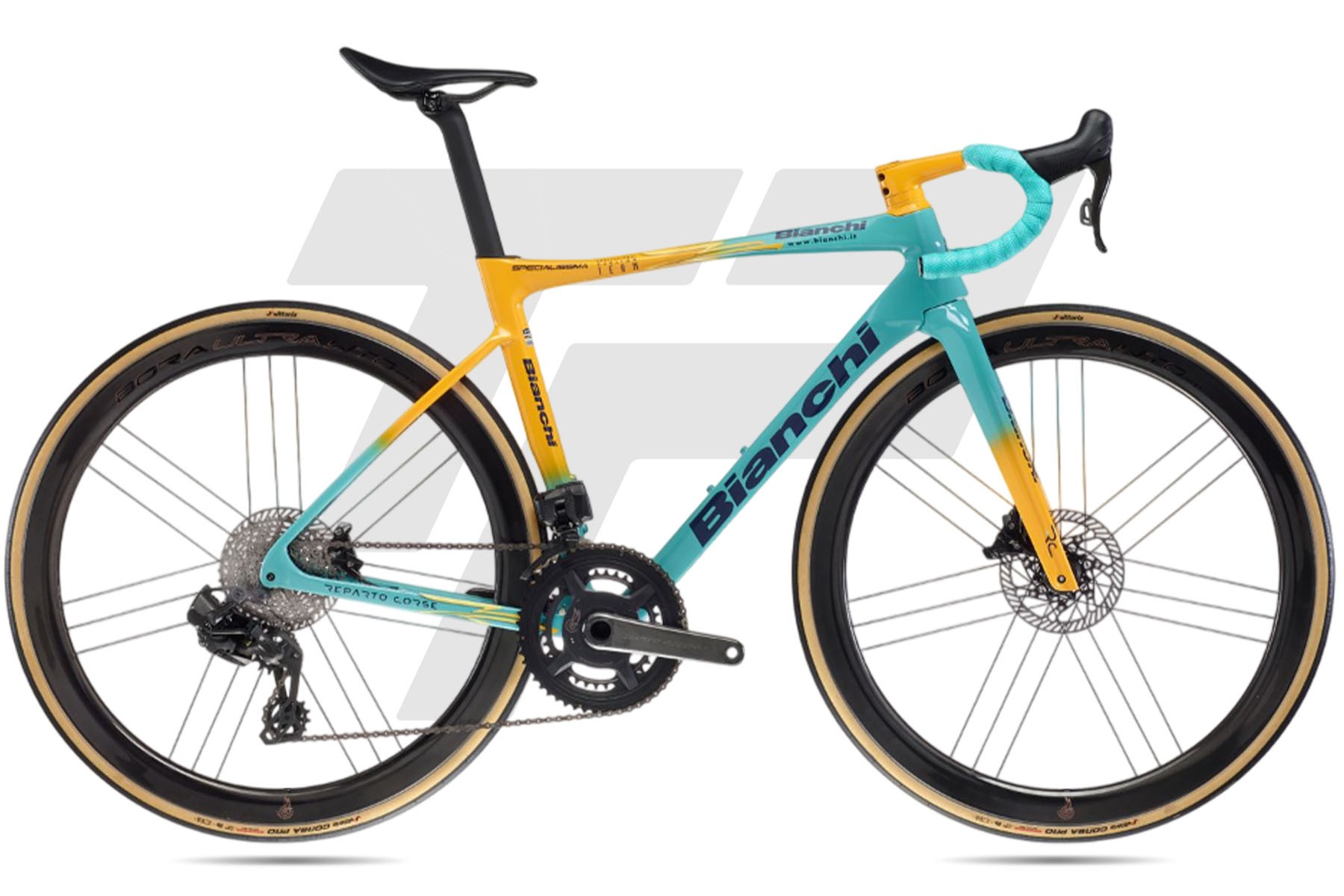Bianchi Specialissima RC PANTANI Campagnolo Super Record 13v Campagnolo Bora Ultra WTO 45 DB Tributo Pantani