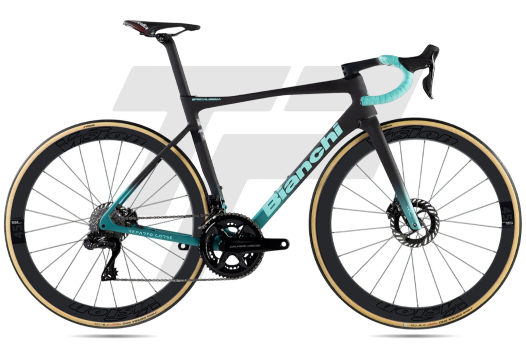 Bianchi Specialissima RC Arkea B&B Hotels Replica Shimano Dura-Ace R9270 Di2 12v Power Meter Vision... MR - Carbonio / CK Metallico Matt