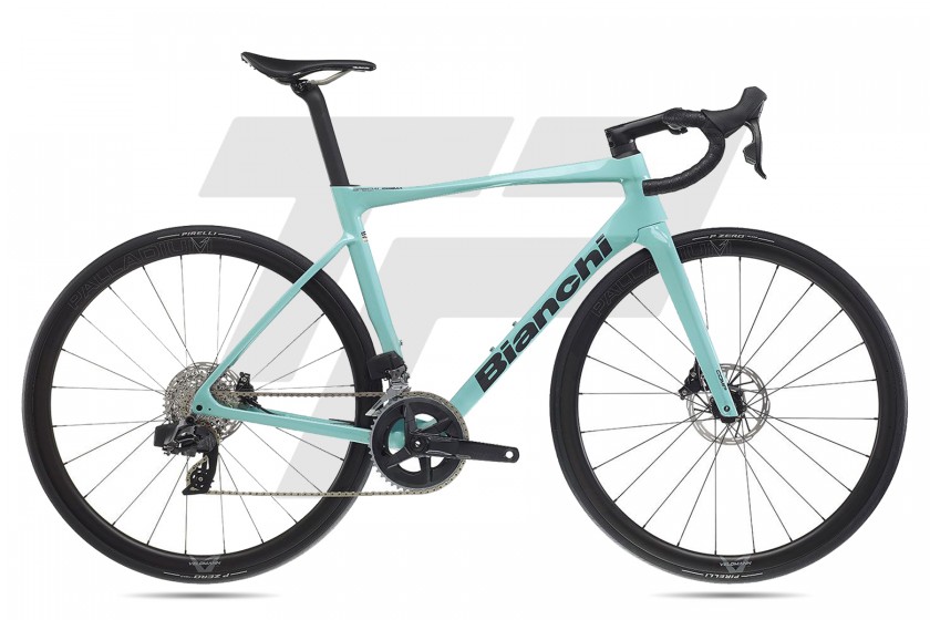 Bianchi Specialissima Comp Sram Rival eTap AXS 12v Velomann Palladium MQ - CK16 / Graphite