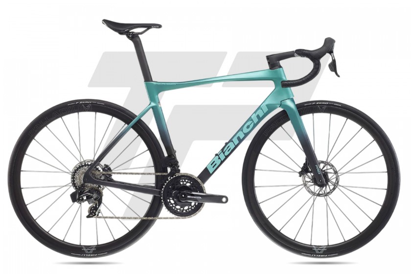 Bianchi Specialissima Pro Sram Force eTap AXS 12v Velomann Palladium MW - Carbon / CKMetallic / CK16