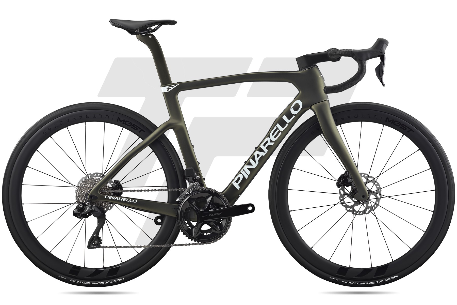 Pinarello F5 MY26 Shimano 105 R7170 Di2 12v Most Ultrafast 45 DB Etna Black Matt (H220)