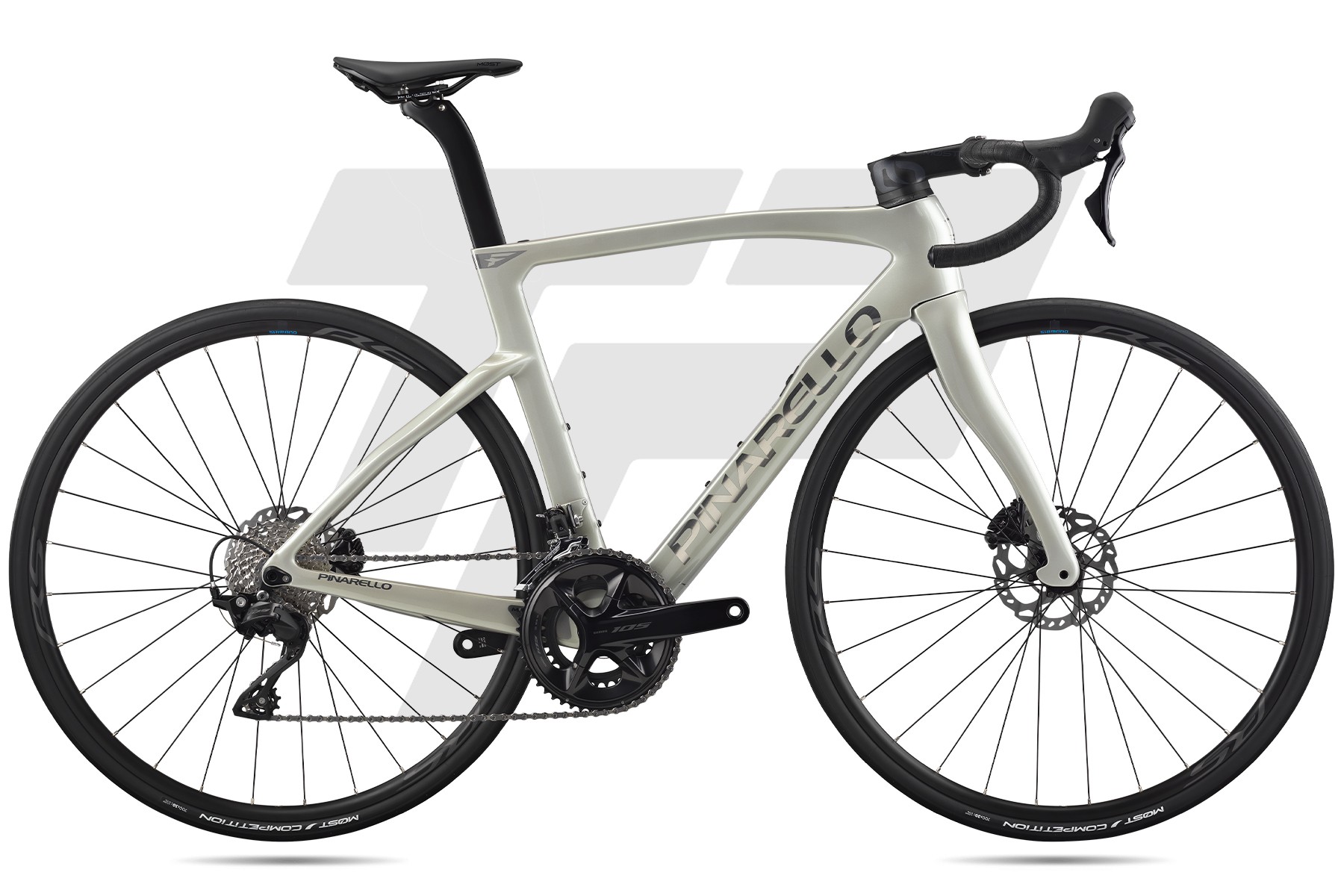 Pinarello F1 MY26 Shimano 105 R7120 12v Shimano WH-RS171 DB Comet Silver Shiny (H241)