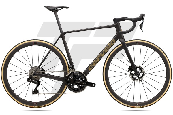 Cervélo New R5 Shimano Dura-Ace R9270 Di2 12v Power Meter 4iiii Reserve 34/37 DB Five Black/Bronze