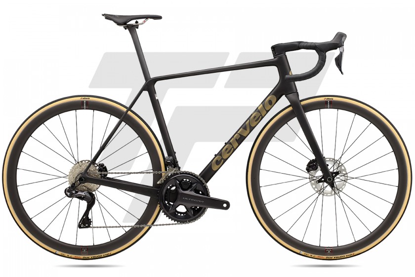 Cervélo New R5 Shimano Ultegra R8170 Di2 12v Power Meter 4iiii Reserve 34/37 DB Five Black/Bronze