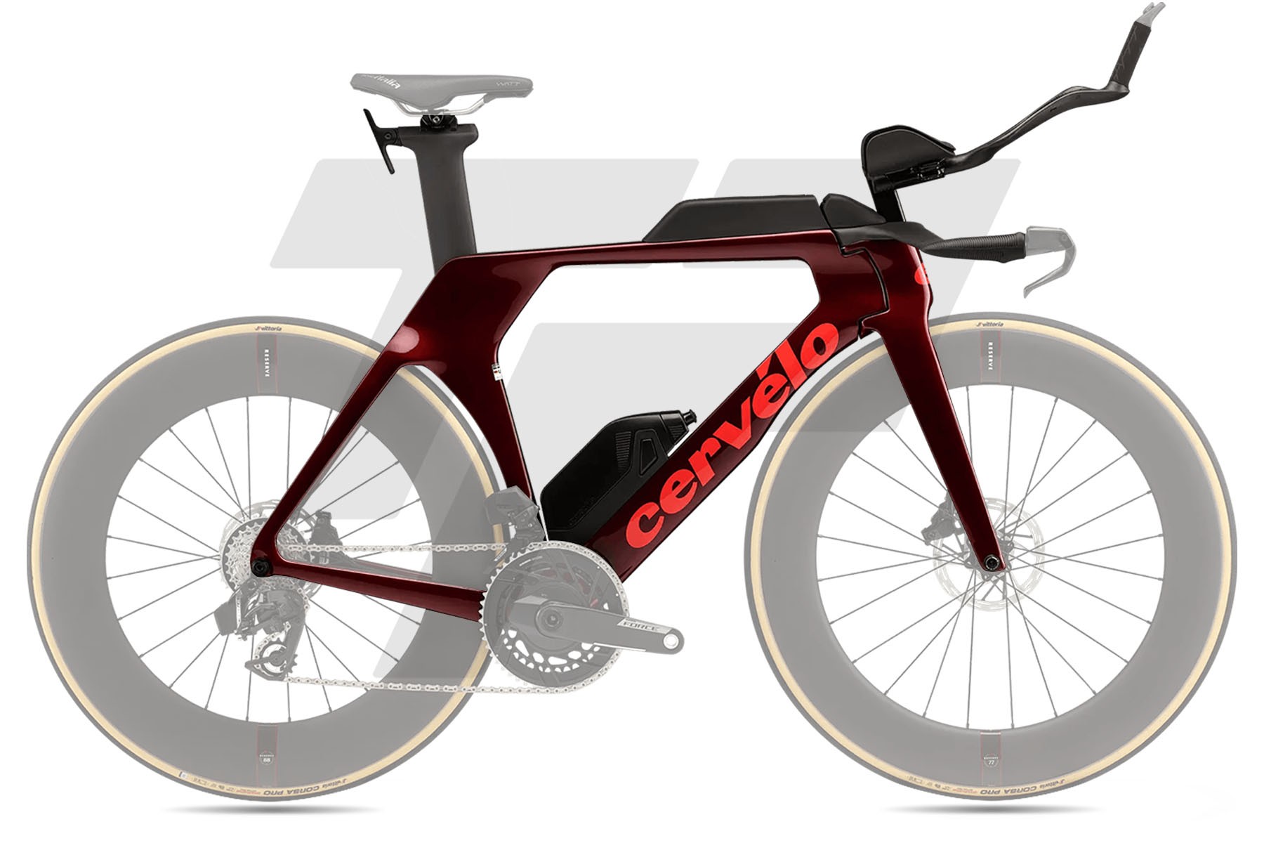 Cervélo P5 Telaio Red Hot