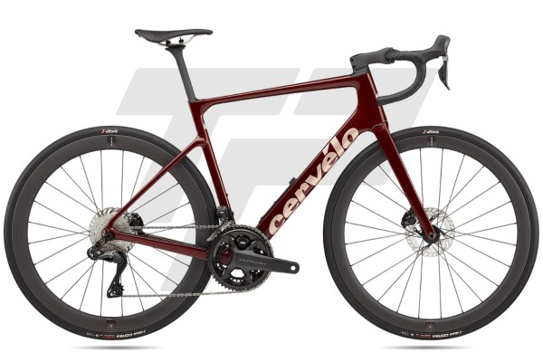 Cervélo Caledonia 5 Shimano Ultegra R8170 Di2 12v Power Meter 4iiii Reserve 42|49 DB Carmine