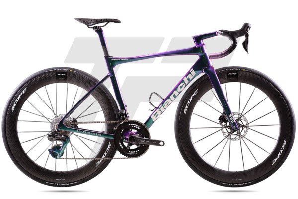 Bianchi Specialissima RC Founder Edition Shimano Dura-Ace R9270 Di2 12v Scope Artech 6 65 DB Celeste Spectrum / White Alabaster