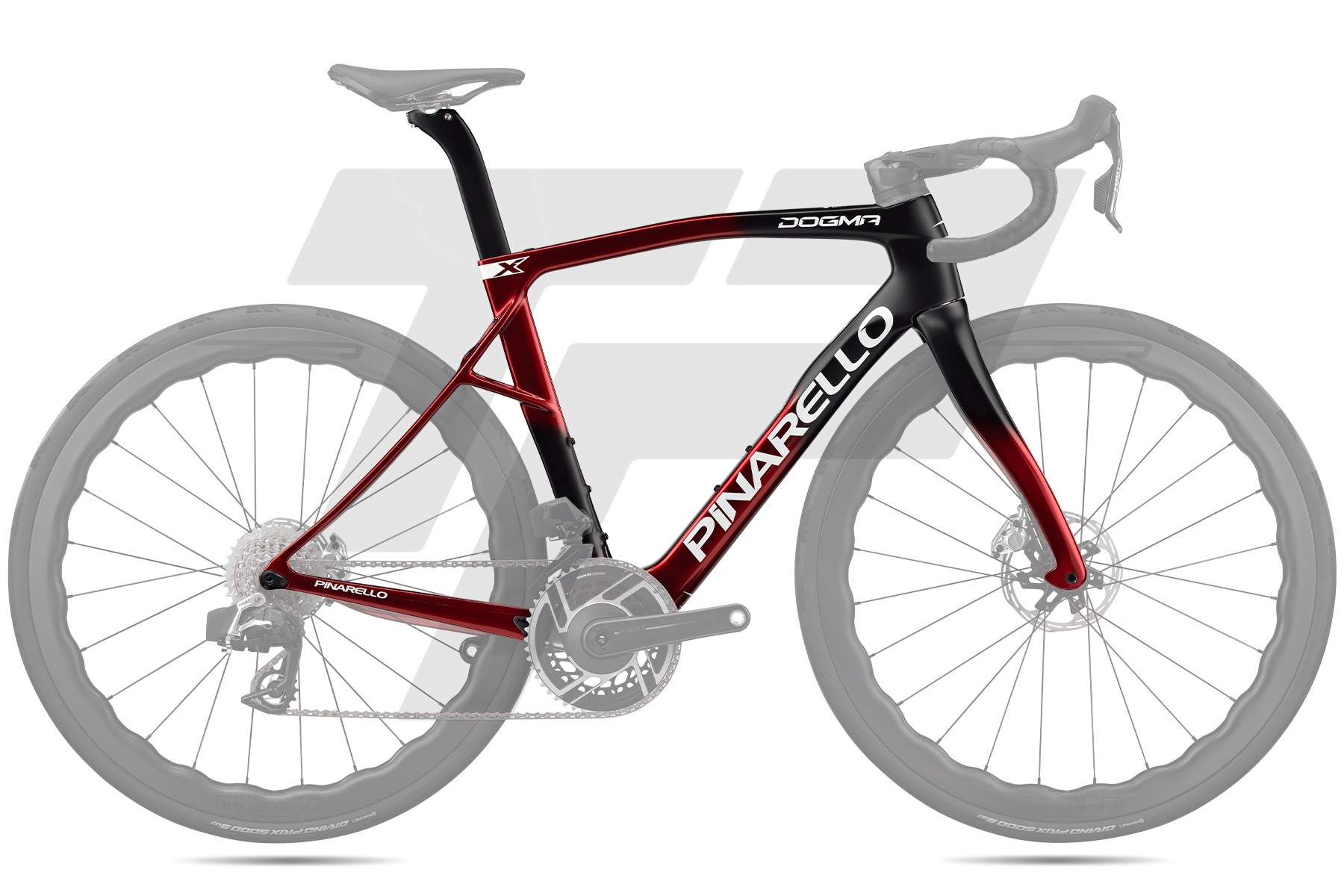 Pinarello Dogma X MY25 Telaio - Xolar Yellow (G142) STARRY RED SHINY (H120)