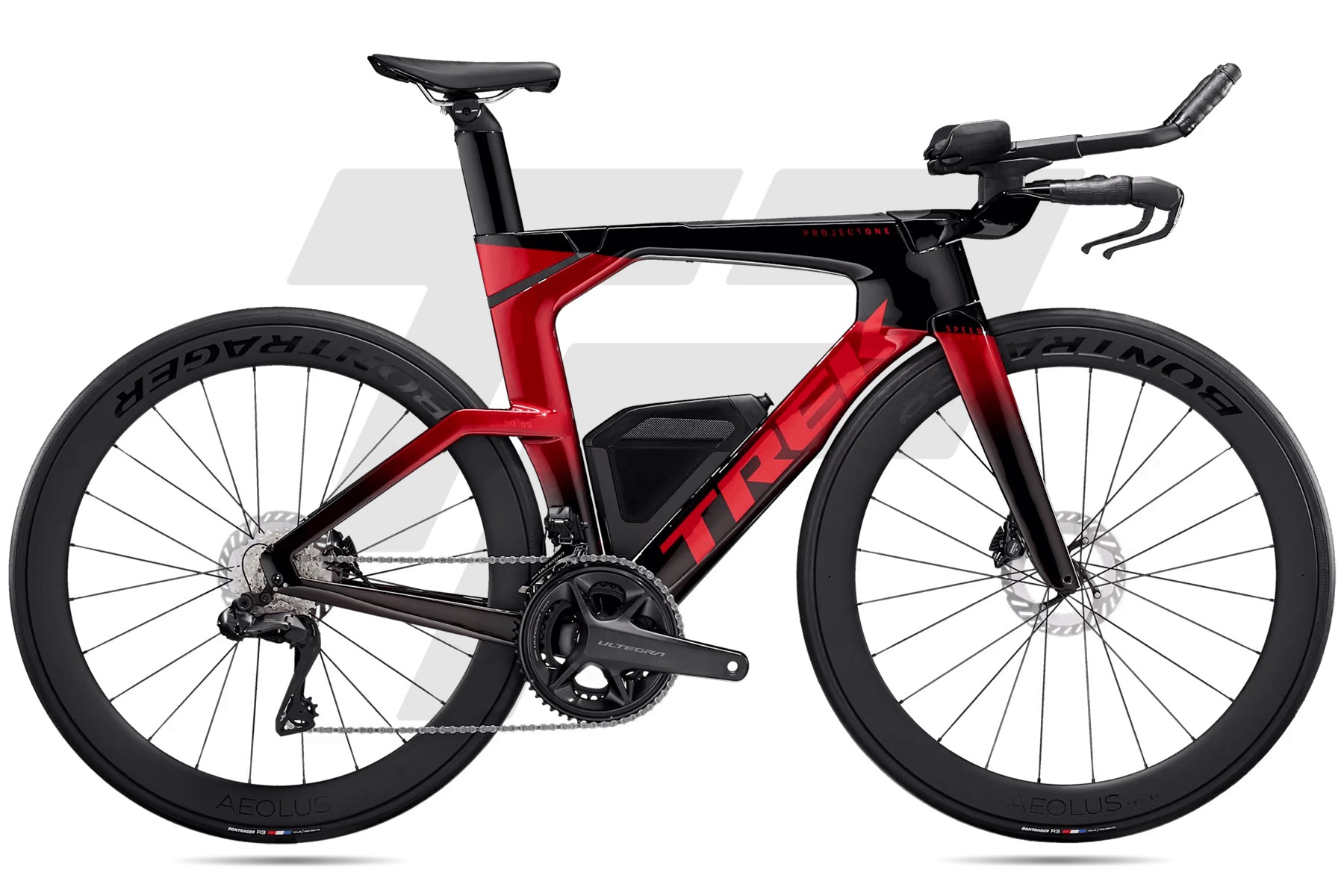 Trek Speed Concept SLR 7 Shimano Ultegra R8170 Di2 12v Bontrager Aeolus Pro 51 DB Metallic Red Smoke to Carbon Red Smoke Fade