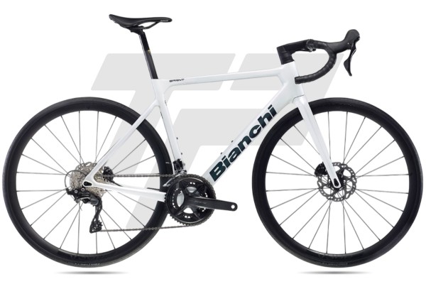 Bianchi Sprint Disc Shimano 105 R7120 12v Velomann DB SI - Metallic Celeste