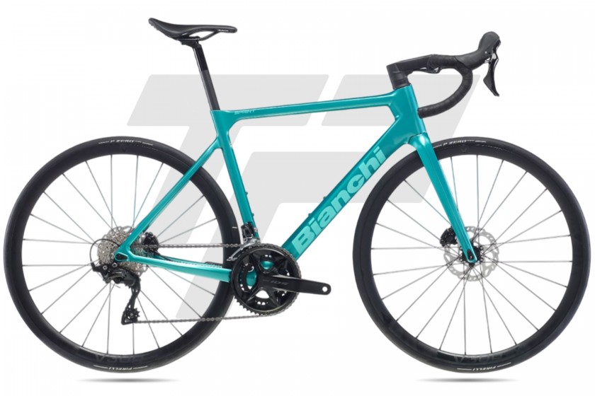 Bianchi Sprint Disc Shimano 105 R7120 12v Velomann DB SI - Metallic Celeste