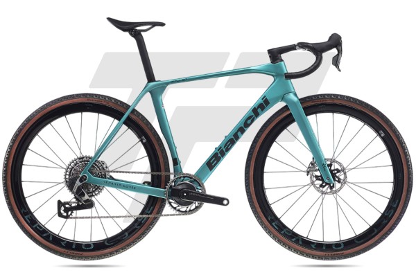 Bianchi Impulso RC Sram Red XPLR AXS 1x13v Reparto Corse RC43 Celeste Metallico / Grafite / CK16