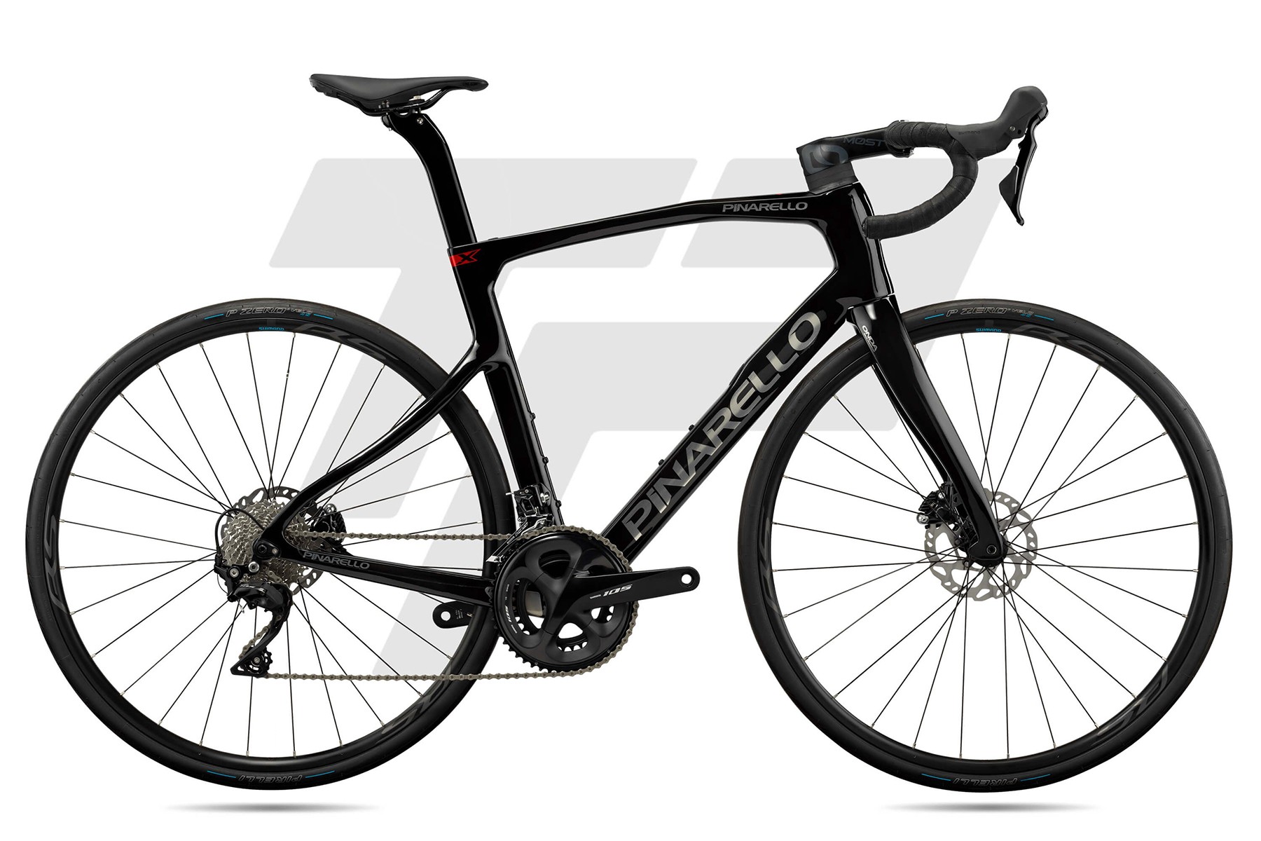 Pinarello X1 Shimano 105 R7020 12v Shimano WH RS-171 DB Shiny Black