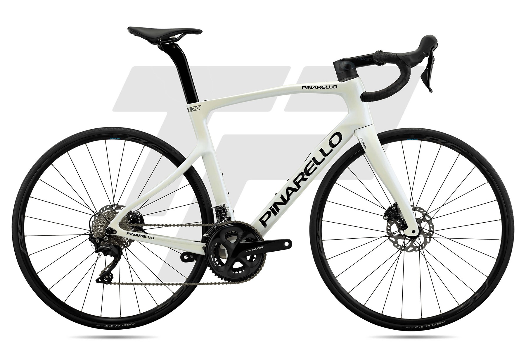 Pinarello X1 Shimano 105 R7020 12v Shimano WH RS-171 DB Pearl White (D162)