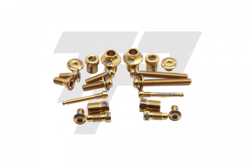 Framesandgear Kit bulloni in titanio per Shimano Dura Ace R9270 F&G Gold