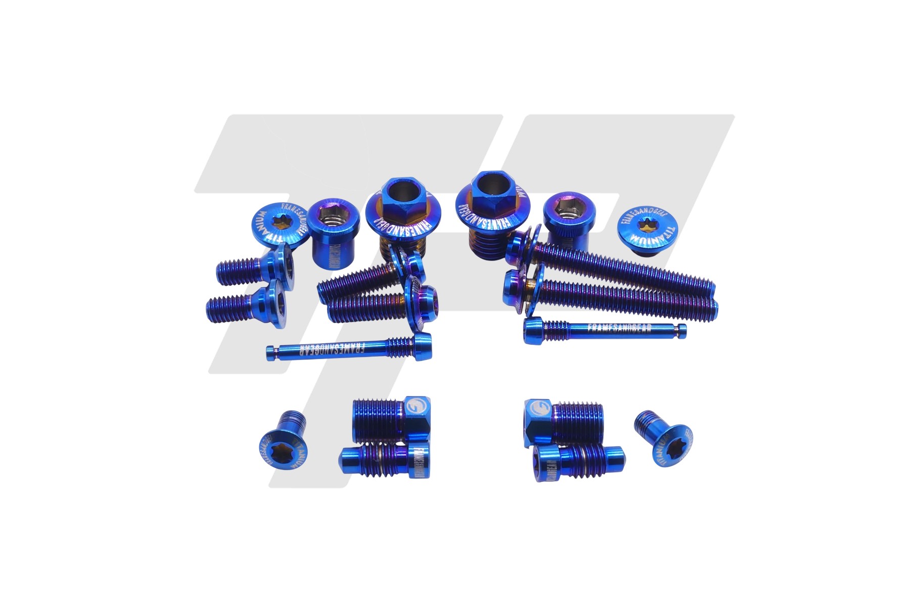Framesandgear Kit bulloni in titanio per Shimano Dura Ace R9270 F&G Blue