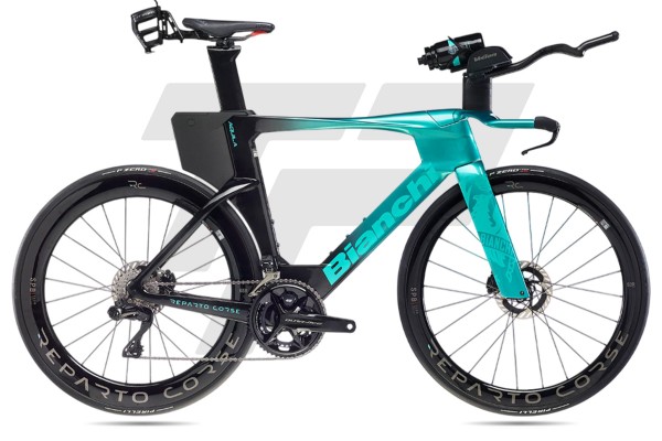  Aquila RC Sram Rival eTap AXS E1 12s Velomann V30R DB - ZY - Metallic Celeste / Black UD Carbon...