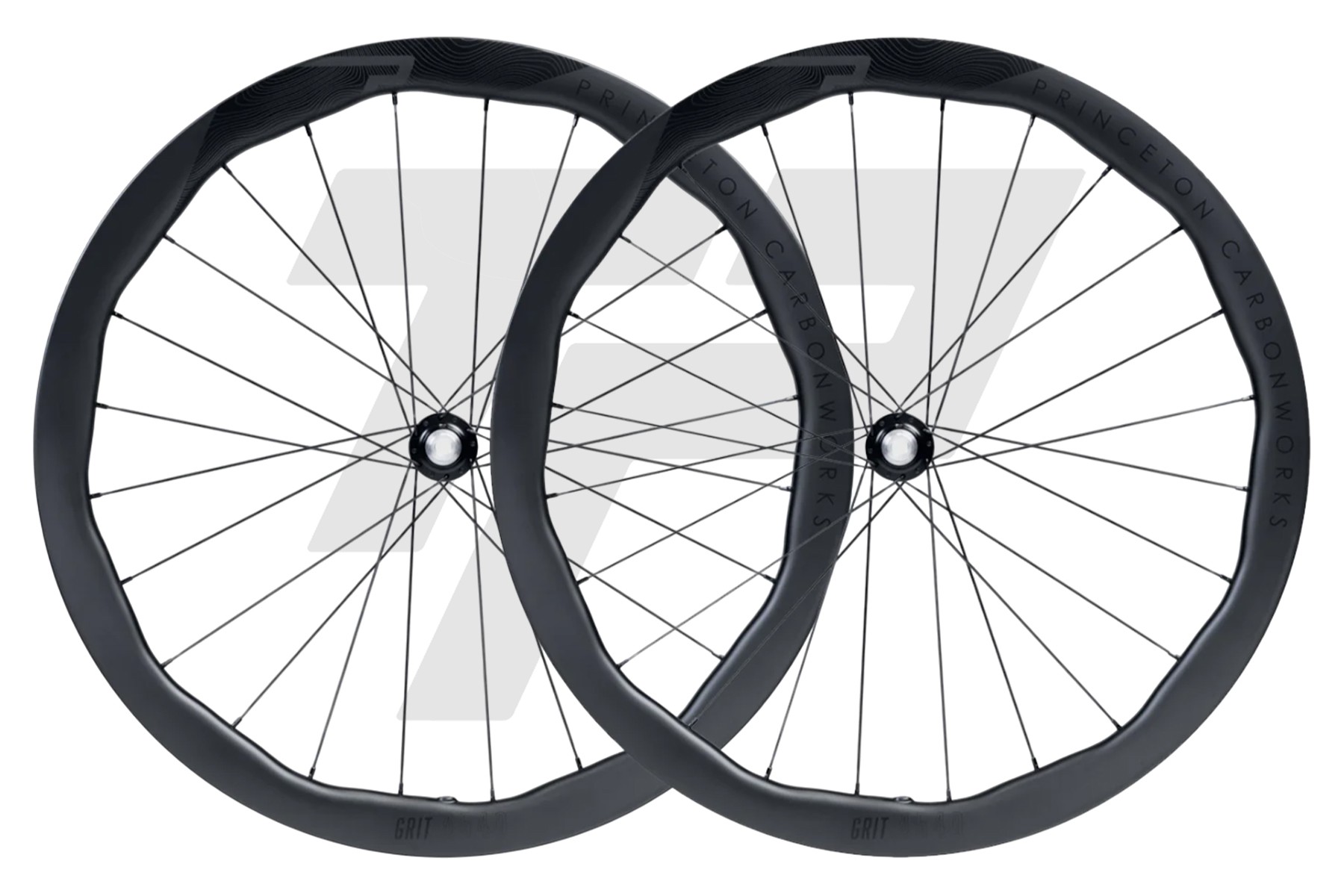 Princeton Carbonworks Grit 4540 Evolution DB Clincher Tubeless Ready Nero opaco