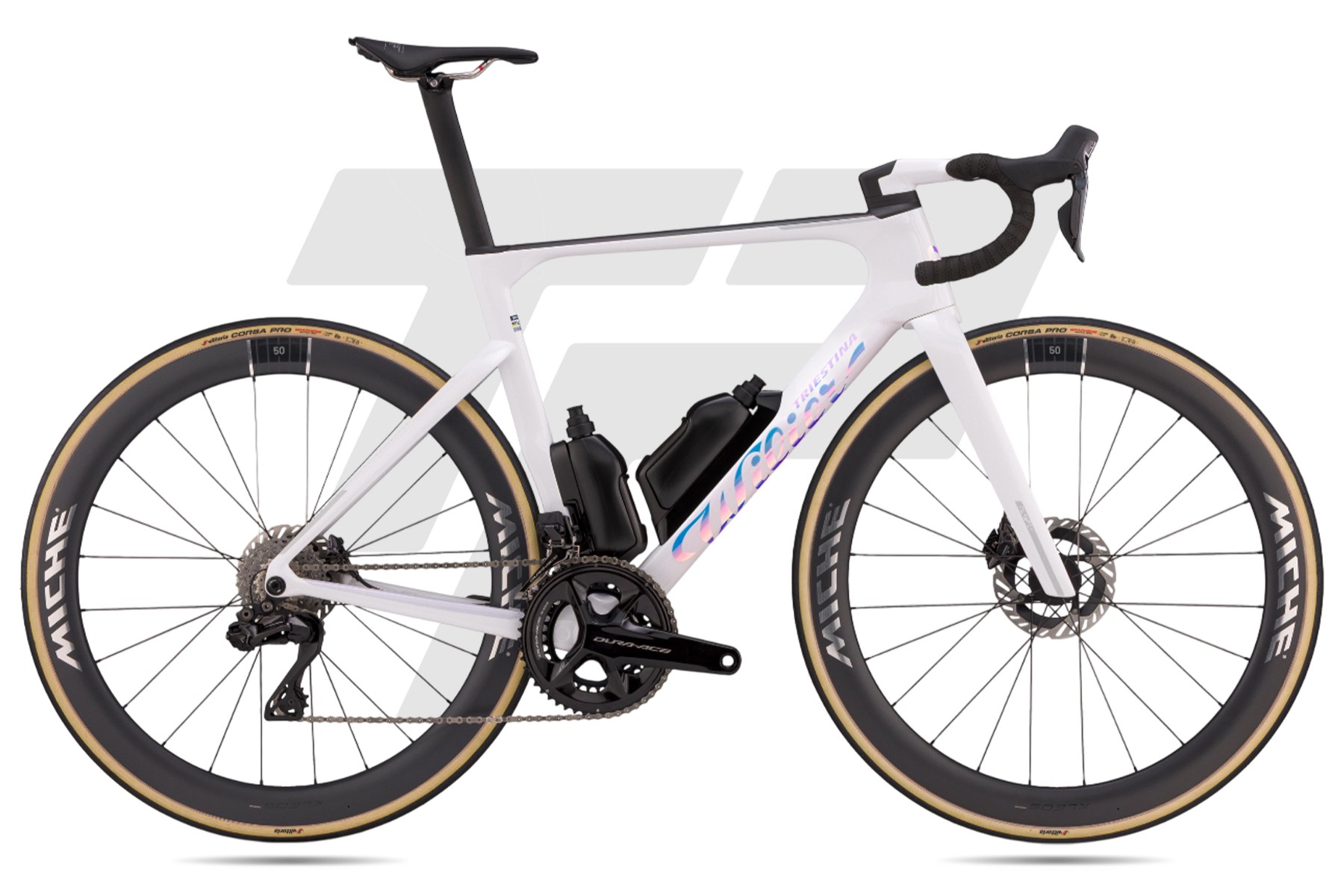 Wilier Triestina Filante SLR ID2 Shimano Ultegra R8170 Di2 12v Miche Kleos RD 50 Carbon F30 Pure White - Glossy & Matt