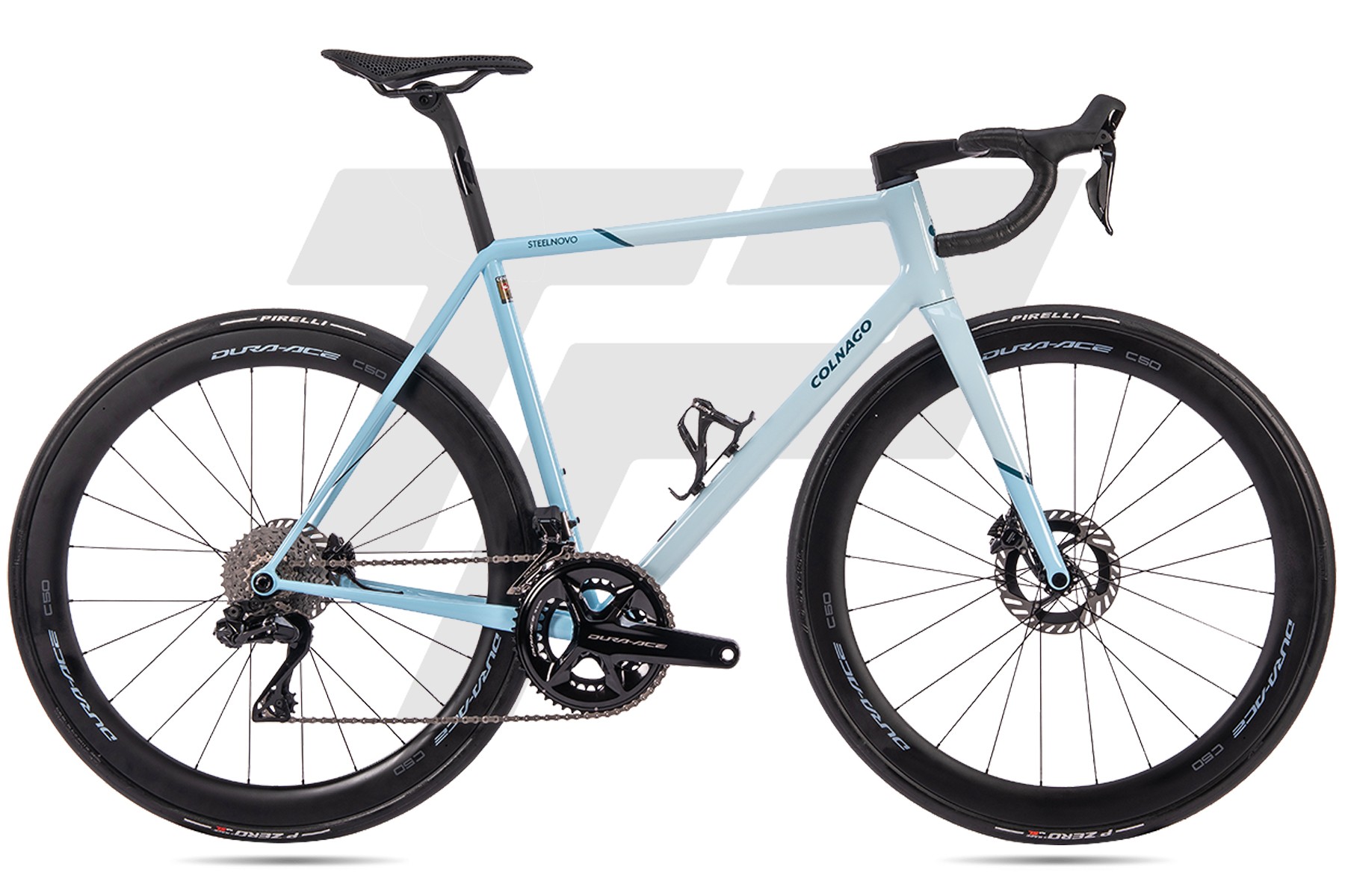 Colnago Steelnovo Shimano Dura-Ace R9270 Di2 12v Enve S.E.S 4.5 DB SNLB - Light Blue
