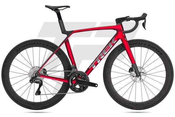  Madone SL 7 Gen 8 Shimano Ultegra R8170 Di2 12s Bontrager Aeolus Pro 51 DB - Gloss Fury Red/Matte...