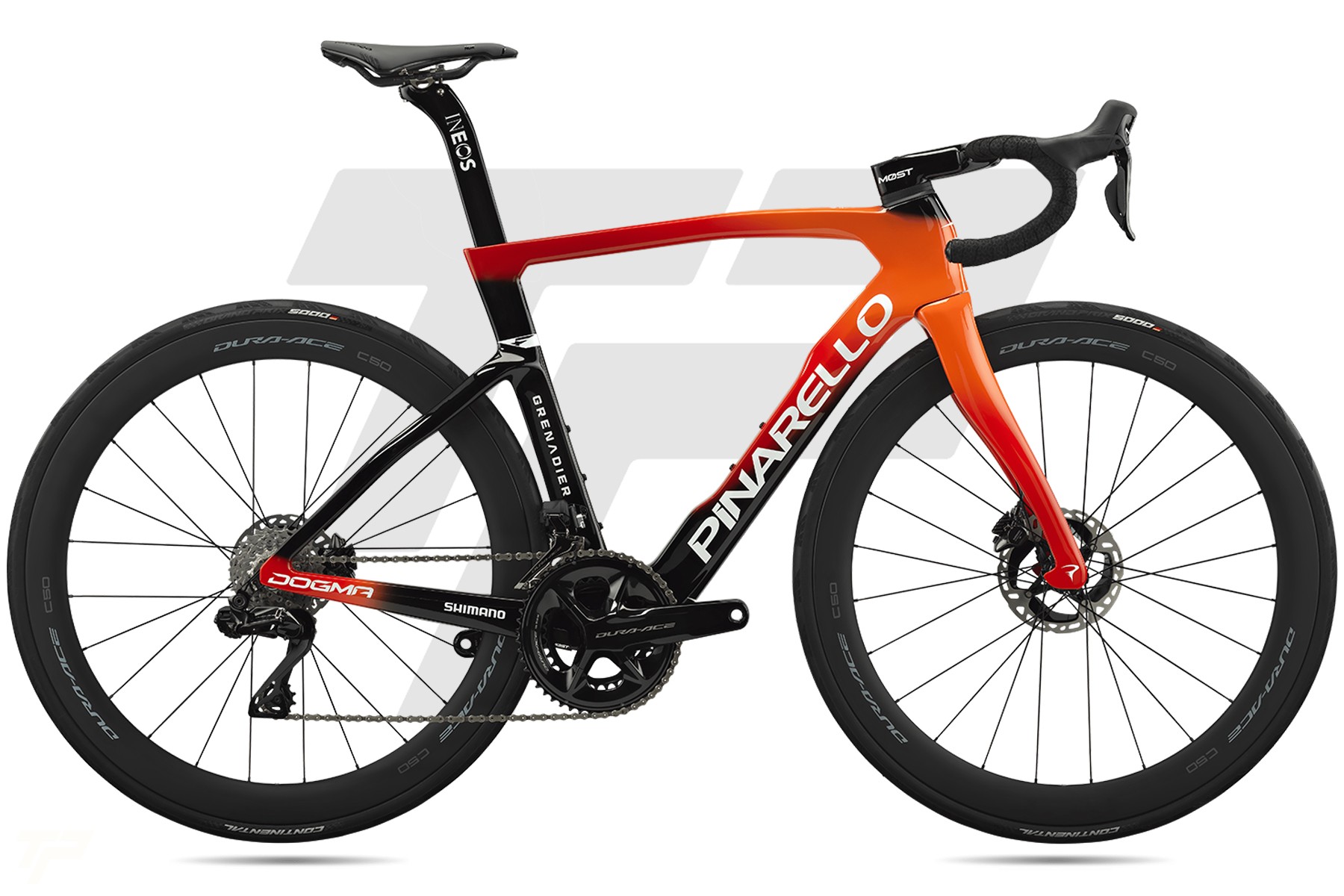 Pinarello New Dogma F Disc MY25 Shimano Dura-Ace R9270 Di2 12v DT Swiss ARC 1400 DiCut DB 50mm INEOS REPLICA 2025 (CG116)