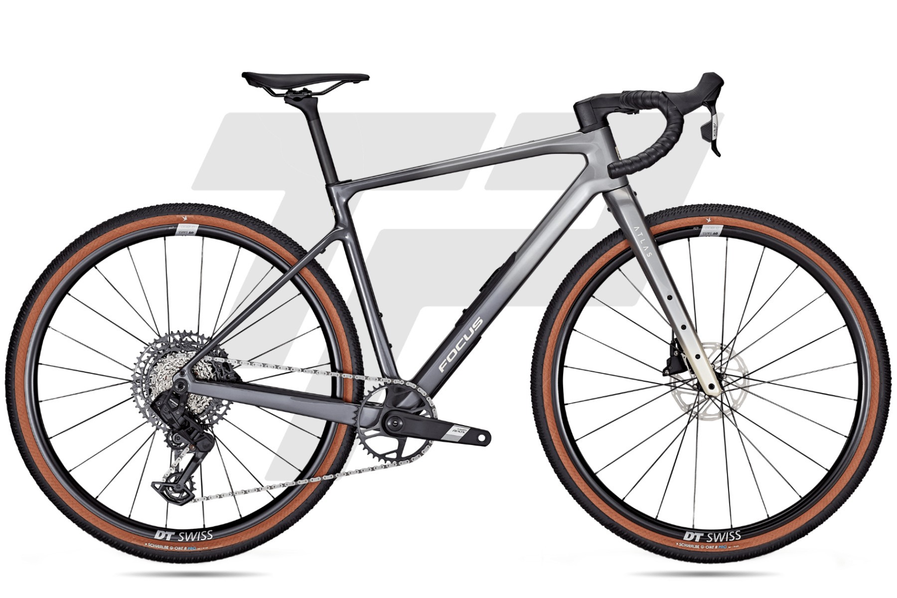 Focus Atlas 8.8 Sram Apex AXS 1x12 DT Swiss G 1800 DB NEPALSILVER / STEELGREY