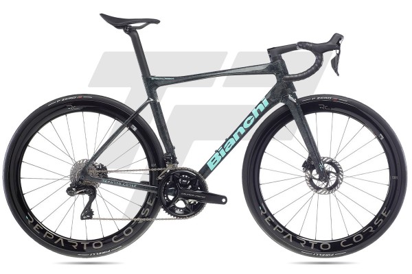 Bianchi Specialissima RC Shimano Dura-Ace R9270 Di2 12v Power Meter 4iiii Reparto Corse RC DB