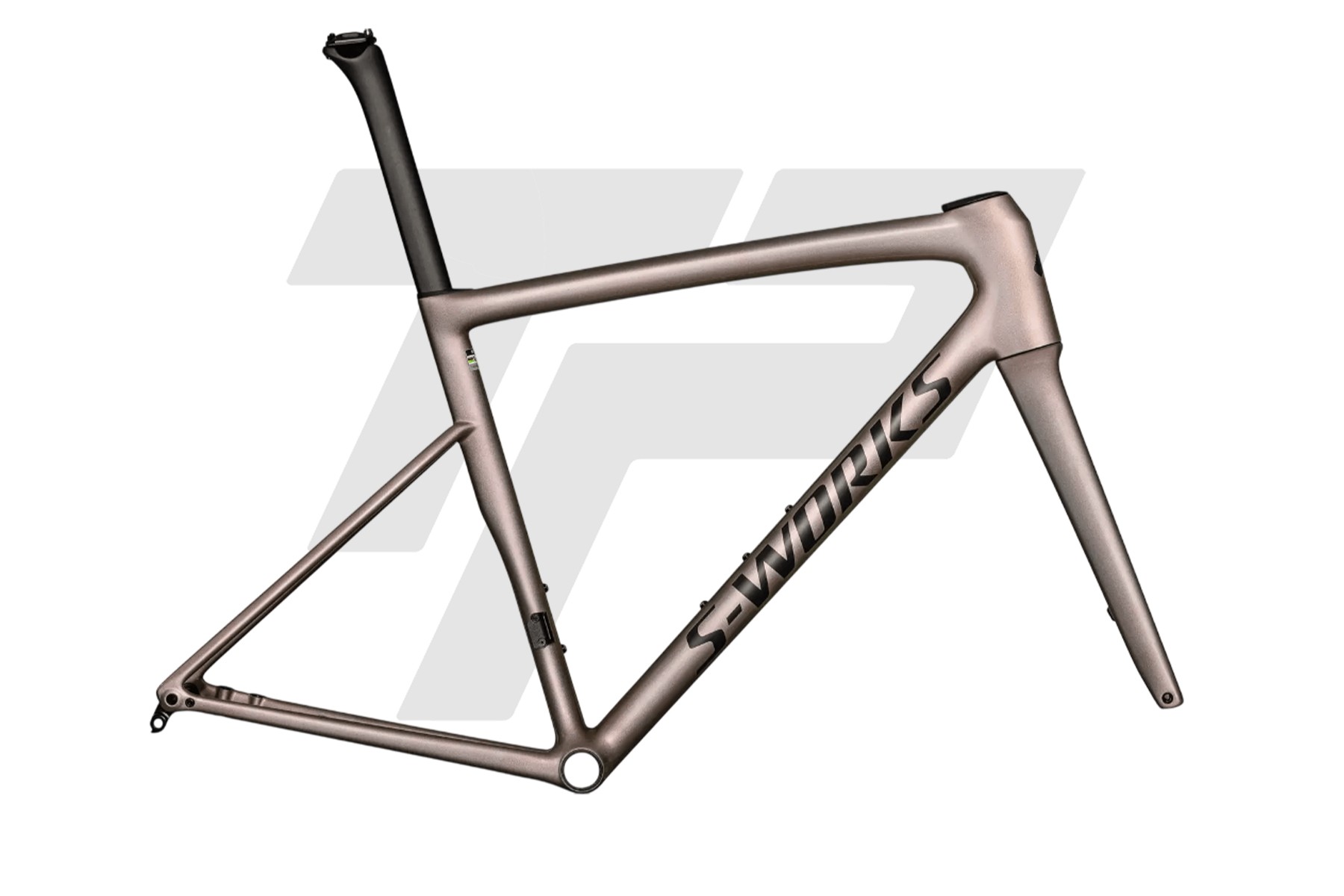 Specialized S-Works Tarmac SL8 MY25 Telaio Gloss Viavi Red Gold Over Silver / Satin Metallic Obsidian