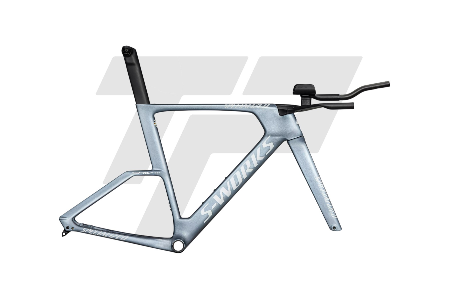 Specialized S-Works Shiv TT Telaio Gloss Glacial Metallic / Red To Gold Pearl Edge Fade / Metallic White Silver