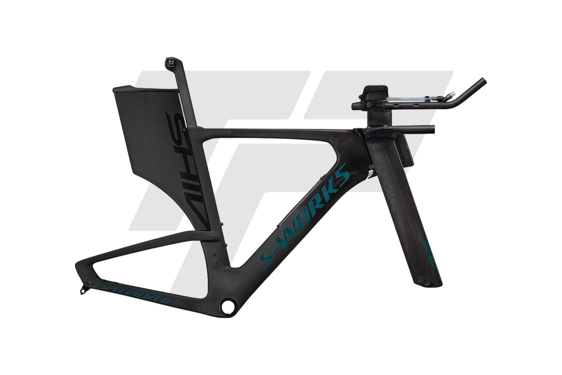 Specialized S-Works Shiv LTD Telaio Gloss Black Nearly Black Smoke Granite Teal