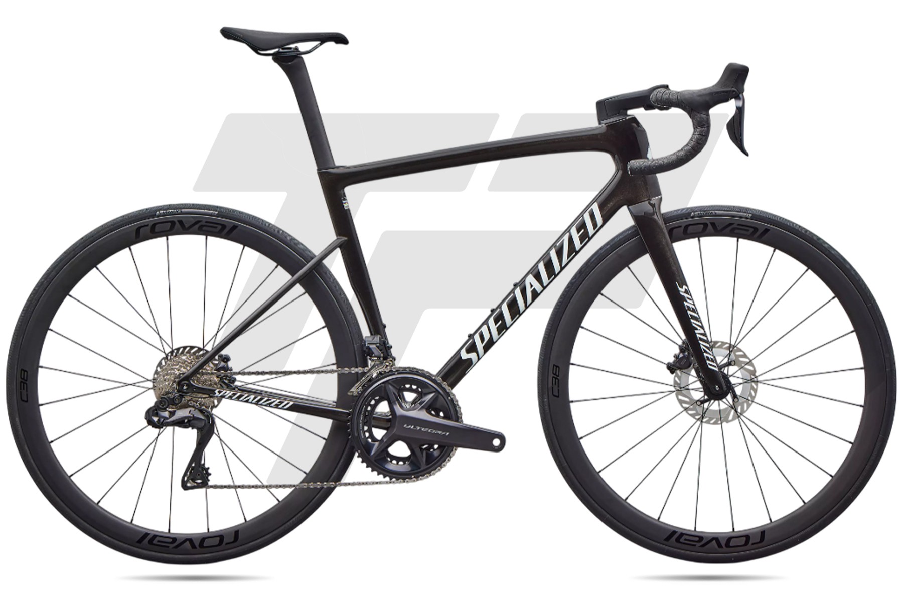 Specialized Tarmac SL8 Expert Shimano Ultegra R8170 Di2 12v Roval C38 DB Gloss Obsidian Metallic