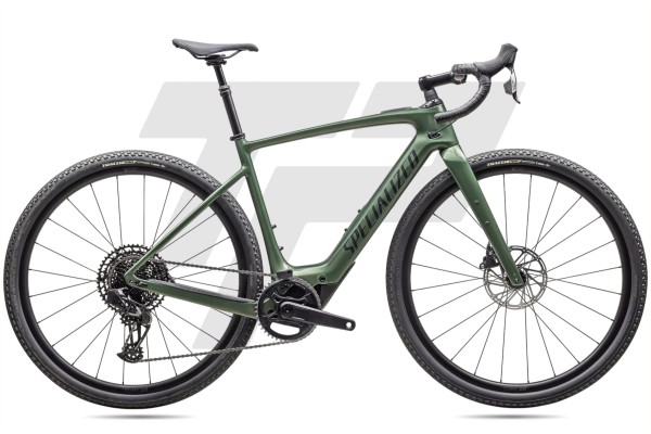  Turbo Creo 2 Comp Sram Apex/X1 Eagle AXS 12v DT Swiss G540 - Cypress Metallic / Black Liquid Metal