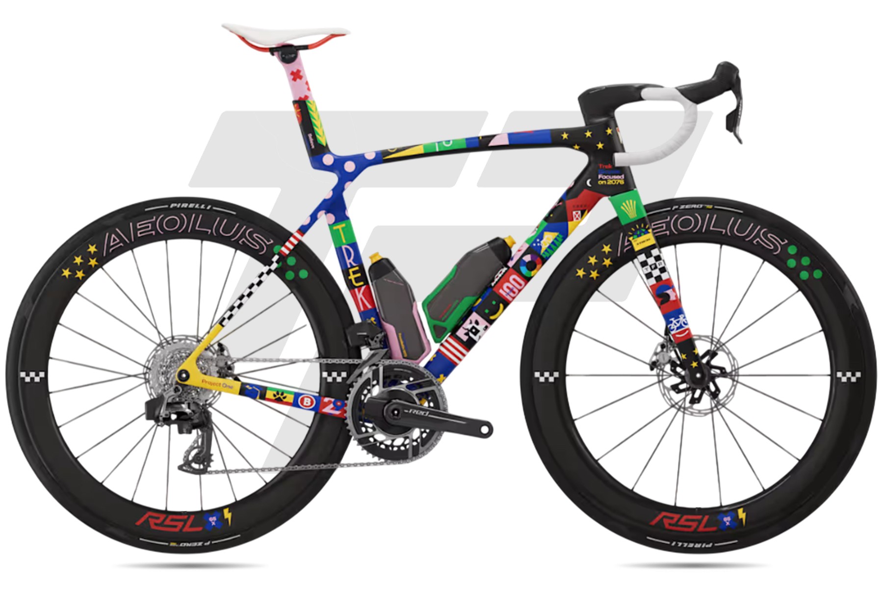 Trek Madone SLR 9 AXS Gen 8 The First 50 ICON Sram Red AXS E1 12v Bontrager Aeolus RSL 65X DB ICON The First 50